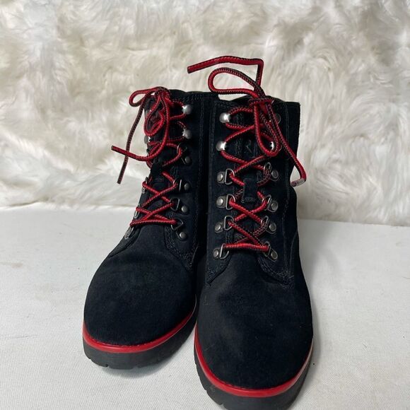 Lauren Ralph Lauren leather lace up boots SZ 7.5B - Picture 2 of 8